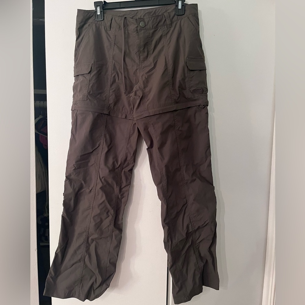 Olive green The North Face size 10 convertible pants